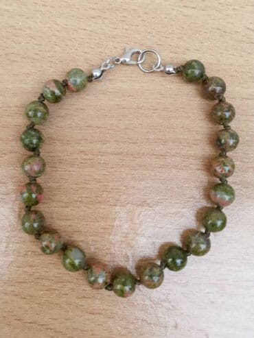 Venčanice i aksesoari: Narukvica Epidot (unakit) Narukvica od Epidota (unakita), poludragi — 3