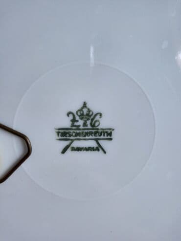 držač za mirisne štapiće: Tanjir nov za zid 1940g+ Bavaria Tirschenreith porcelan. Tanjir bes — 8