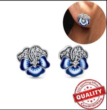pidzama iz jednog dela: Screwback earrings, Material: Cubic zirconia, Silver — 3