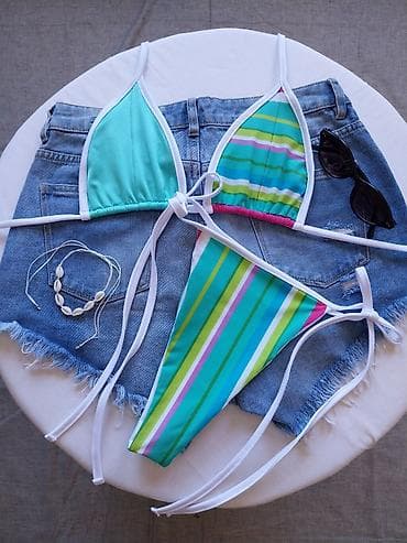 Kupaći kostimi: Nov kupaci kostim rucne izrade. Dvodeni bikini set – trokutasti — 3