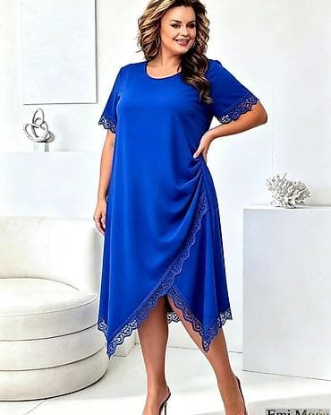 elipsa zenski kompleti: Elegantna ženska haljina za punije dame Model za punije dame Vel: XL — 1
