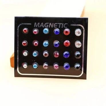 swarovski komplet: Set magnetnih minđuša – bez bušenja ušiju - Pakovanje sadrži više — 2
