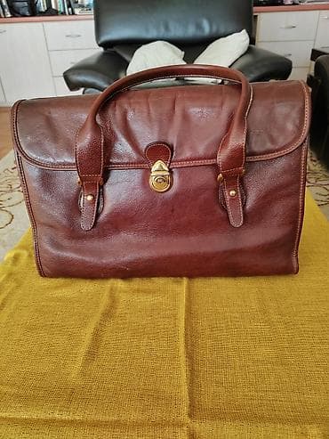 privesci za narukvice pandora: Kožna torba – braon - Materijal: prava koža, glatka sa diskretnom — 5