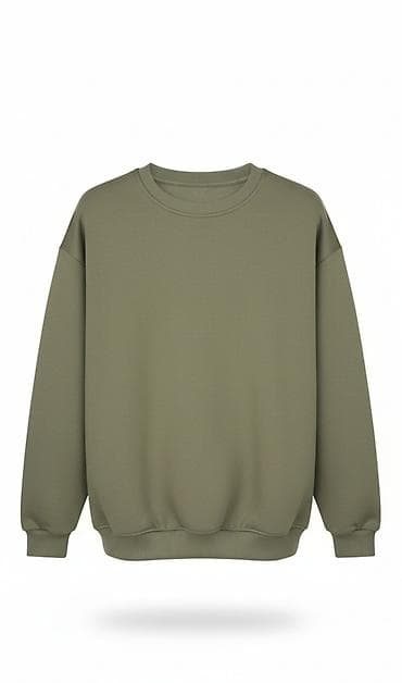 Unisex dukserica sa okruglim izrezom – klasičan kroj, bez kapuljače u