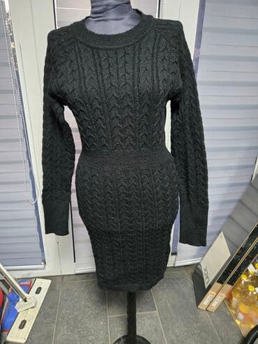 herve leger haljina: XL, bоја - Crna, Dugih rukava — 1