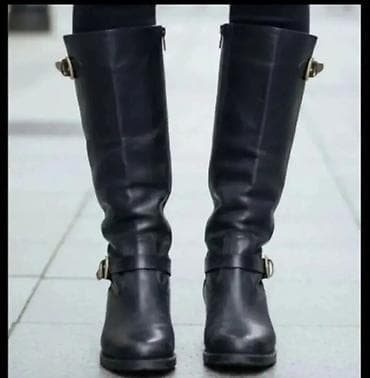 opposite shoes: High boots, 37, color - Black — 1