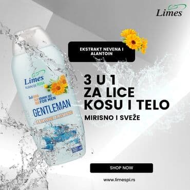 max factor puder 3 u 1 lilly: GENTLEMAN ➡️Muški gel za tuširanje 3 u 1, sa nevenom i alantoinom. Za — 1