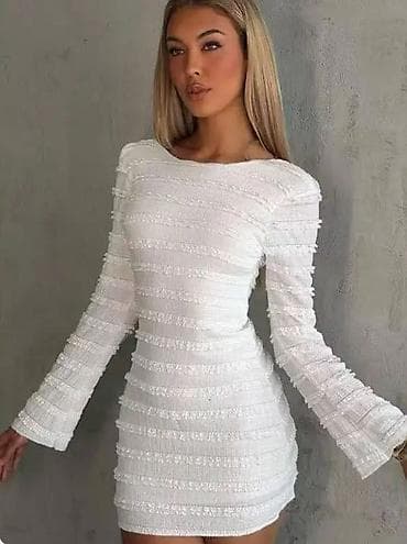 mona pančevo: Zavodljiva mini haljina sa dugim rukavima - Kroj: pripijena silueta — 4