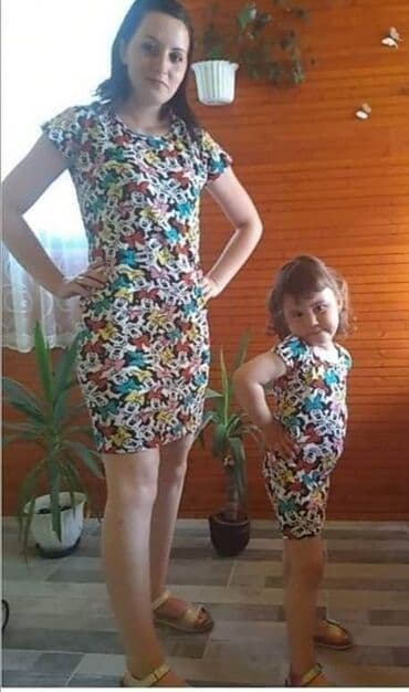 haljina 10: Haljine za mame i devojcice - rade se u velicinama od 1 do 12, i za — 25