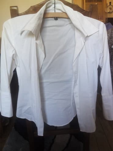 hm bela kosulja: 9Fashion Woman, S (EU 36), Pamuk, bоја - Bela — 1