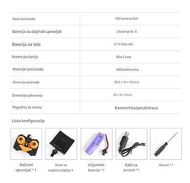 magicna staza aksa: Novo RC vozilo na daljinski upravljač sa kamerom za uredjene i — 6