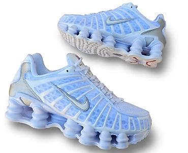 dune papuce: Nike Shox tenisice – svetloplava/srebrna - Model sa istaknutom Shox — 1