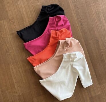 jednobojne majice: Majica jedan rukav kratka. Roza,pink,crvena,borda,teget — 1