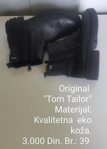 Gležnjače: Original Tom Tailor ženske gležnjače - Materijal: kvalitetna eko koža — 1