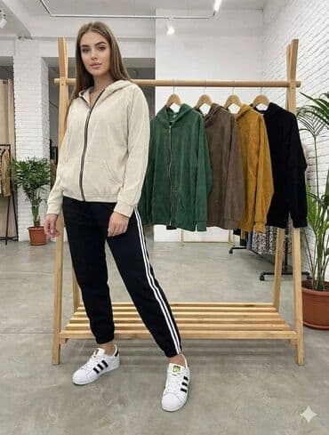 nike komplet sorc i majica: Ženski komplet za svaki dan – dukserica + donji deo TRENERKE S, M, L — 1