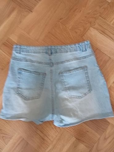 ugg sandale: Ženske teksas šorts pantalone – svetlo plava ispirana nijansa. - — 5