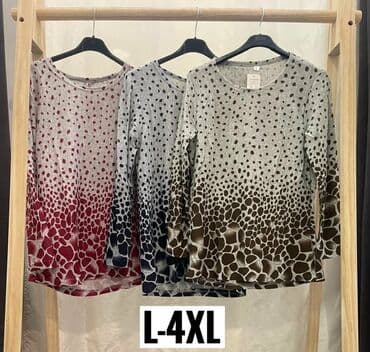 crvena karirana suknja: Ženske bluze sa dugim rukavima, raznobojnih dezena - Model: klasičan — 6