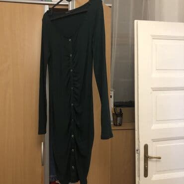 smaragdno zelena haljina: L (EU 40), color - Green, Long sleeves — 1