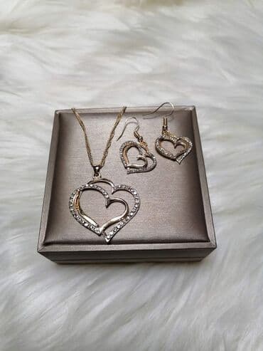 srebrni komplet nakita: 1500 din set — 2