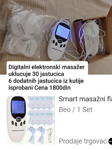 Digitalni elektronski masažer (TENS/EMS tip) sa LCD ekranom i više