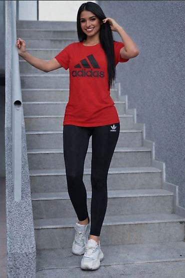 termo helanke za trudnice: Adidas ženski komplet majica i helanke NOVO Novo Majica pamuk elatin — 4