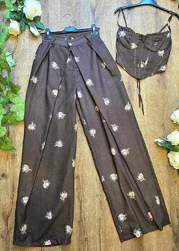 calliope sorcevi: Damski komplet – korzet top + pantalone sa širokim nogavicama NOVOOO - — 3