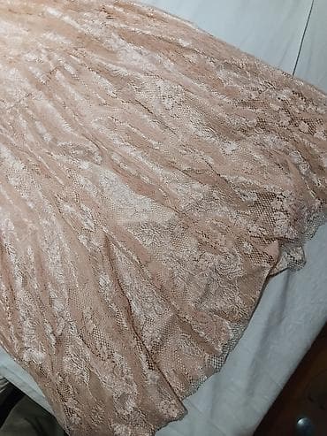 lepršave haljine od muslina: Duga čipkana haljina u puder‑roze boji - Brend: REFKA (etiketa na — 8