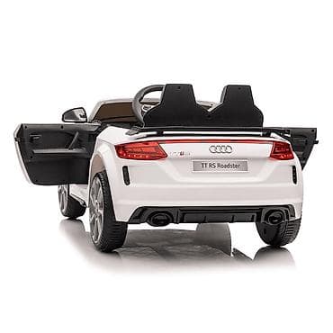čizme martinke original: Audi TT RS – Licencirani dečiji automobil na akumulator, beli (12V) — 4