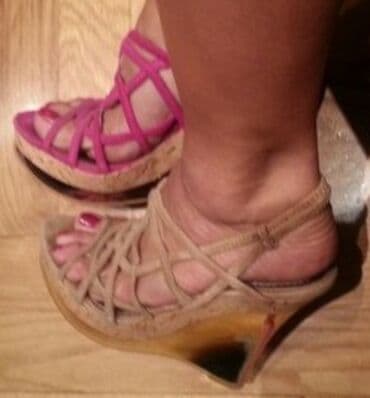 zlatne sandale deichmann: Sandale, Nine West, 38 — 5