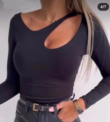 zara ženske bluze: Bluza sa prorezom.Sa elastinom — 1