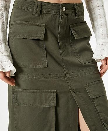 tommy hilfiger d: Nova/samo oprana cargo midi suknja, broj 38, nije debeo pamuk, već — 2