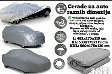aluminijumska folija za sofersajbnu: Cerada za auto S M L XL XXL Auto cirada za auto ŠTITI OD KISE — 11