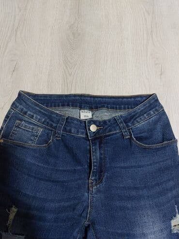 Džemperi, kardigani: Ženske farmerke – tamni teksas model - Boja: tamno plavi teksas sa — 2