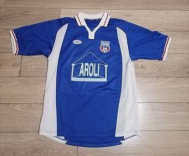 svetleci broj 18: Plavi fudbalski dres FK Borac Ostružnica, broj 20. - Model: kratki — 2