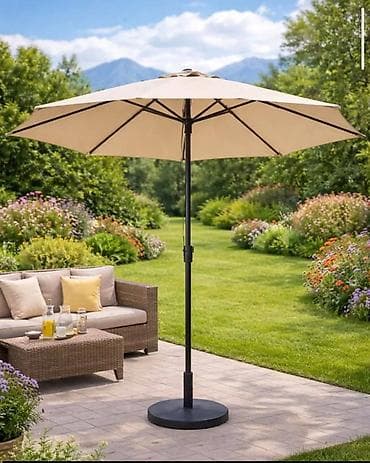 Suncobran veliki Kmt Style dimenzija:270x330bež platno sa centralnim