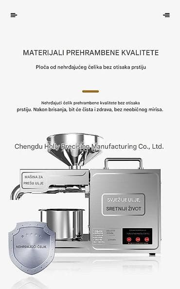 Sokovnici: Automatska presa za ulje – kućna i mala profesionalna upotreba - — 8