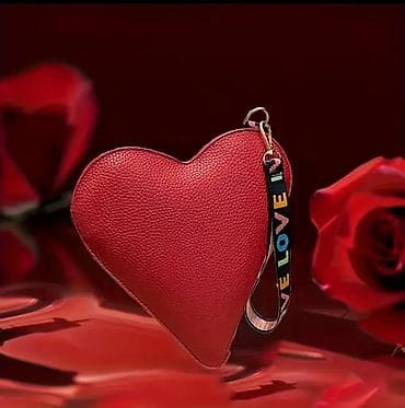 torbe za plažu akcija: Torba u obliku srca – leopard print/crna/ crvena/žuta. više torbica — 7