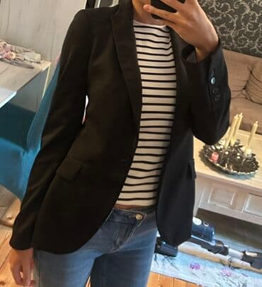 Women's Clothing: ZARA strukirani sako sa naramenicama, veličina je XS, može i manji S — 1