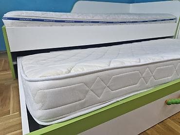 sinteza za bebe: Krevet na razvlačenje (dupli) sa fiokom/izvlačnim ležajem + 2 dušeka — 6