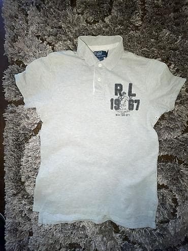 haljine sa ruskom kragnom: Men's T-shirt Ralph Lauren, bоја - Siva — 1