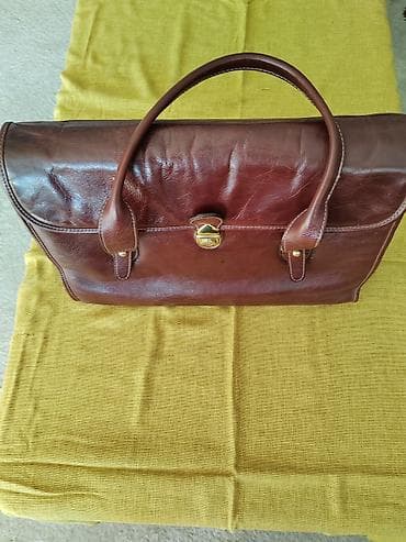 privesci za narukvice pandora: Kožna torba – braon - Materijal: prava koža, glatka sa diskretnom — 6