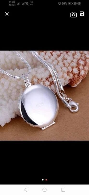 ogrlica sa detelinom: Lanac srebro silver strong 925 sa žigom i priveskom medaljin 1200 din — 3