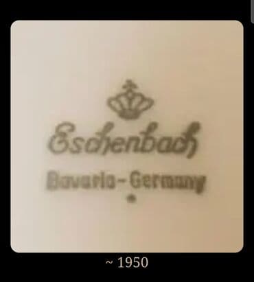 porcelanske solje za caj: Set 1950g+ Escenbach porcelan Nemacka. Porcelanski set,perfektan,sve — 14