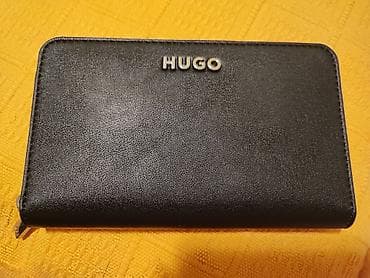 Accessories: HUGO ženski novčanik – crni - Model sa metalnim HUGO logoom na — 4