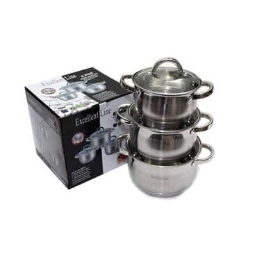 šerpe od inoxa: Excellent Line Šerpe u setu EL-6BPS1 Cena 4000 dinara+Ptt 350 dinara — 1