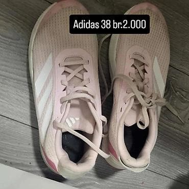 crne puma patike: - Adidas patike, broj 38 – cena 2.000 RSD. Svetloružičaste, mrežasti — 1
