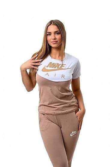 nike sorc za kupanje: Komplet majica i donji deo trenerka sa dzepovima (Nike Air stil) — 7