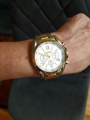 ženski sat: Fossil muški hronograf – dvo-tonski nerđajući čelik - Kućište i — 6