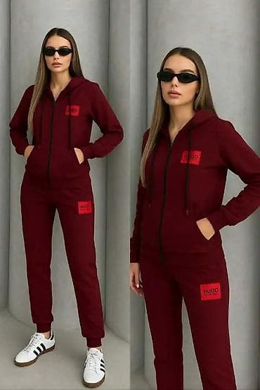 Ženski komplet trenerke sa kapuljačom – Hugo znak je vezen. -