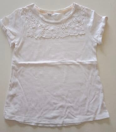 svecane bele haljine: Round neck, Short sleeve, 104-110 — 1